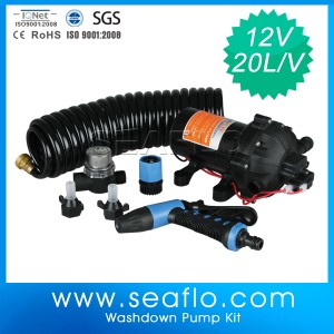 Seaflo 24V 5.0gpm 70psi DC Washdown Pump Kit /Marine Fittings