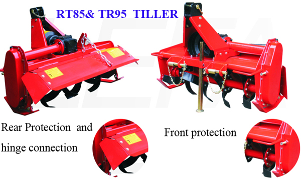Tractor Mounted Chain/Gear Drive CE Approved Rotary Tiller