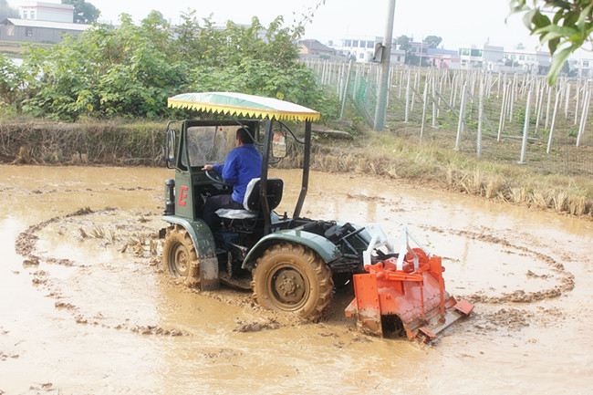 Articulated Small Tractor Small HP Wheel Cultivator Mini Tiller Cultivator Farm Tractor