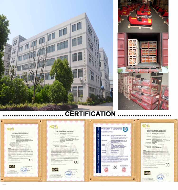 Tractor Mounted Mini Agricultural Rotavator Tiller