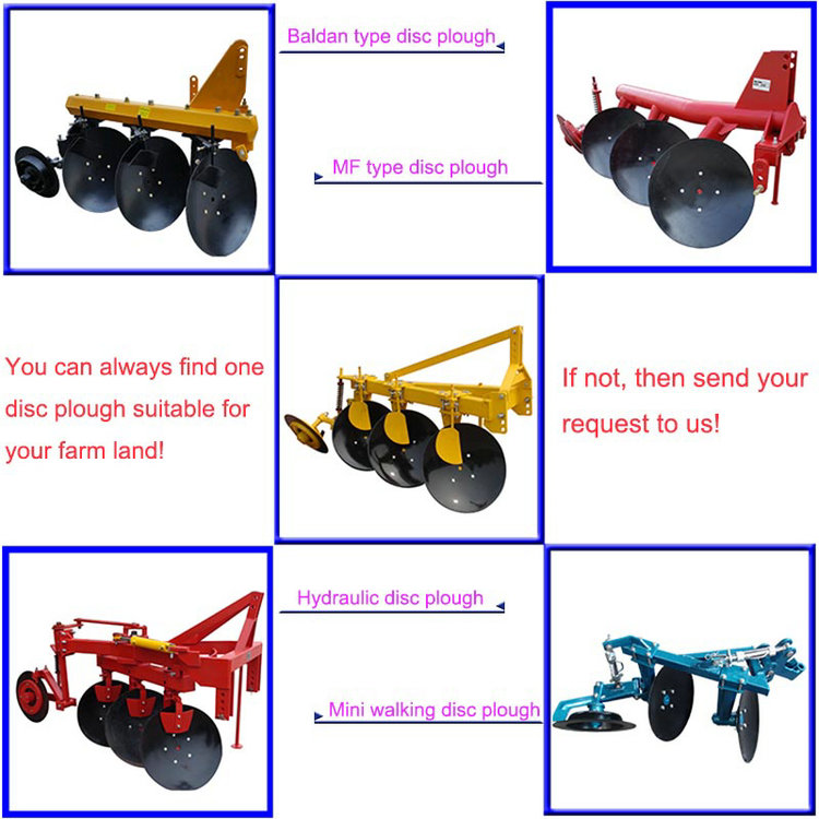Best Selling and Efficiency Disc Plough Machine for Sale