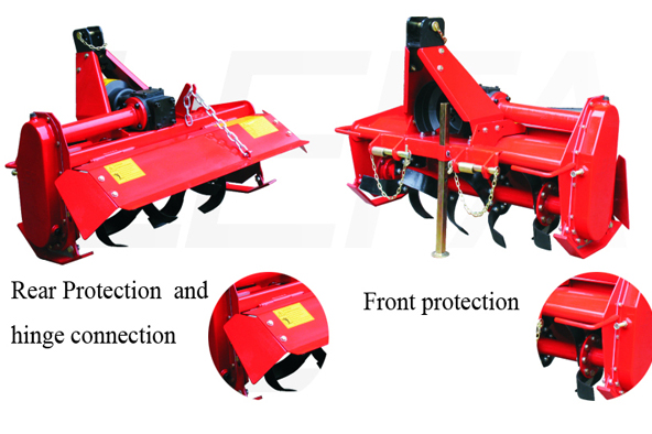 CE Approved Farm Machine Chain Driven Rotary Tiller