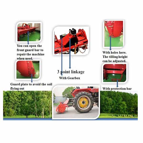 Farmland Use 20-30HP Rotary Tiller Equipment (RT125)