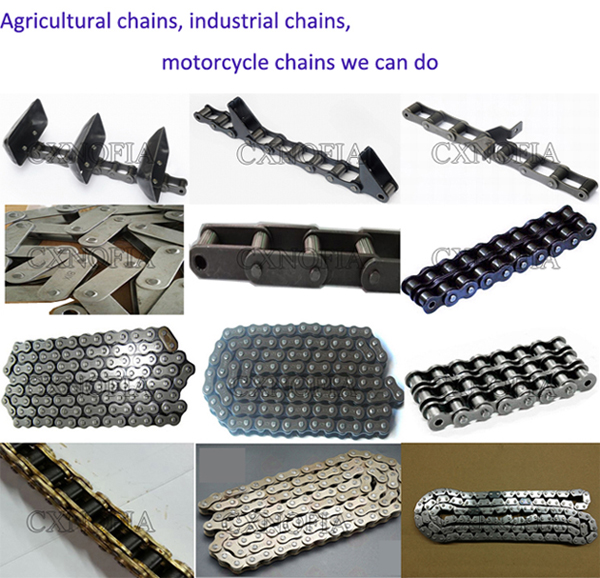 Industrial Gold Colored Copper Plating 428h 520h Transmission Motorcycle Chain