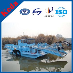 High Efficiency Weed Harvester &amp;amp; Water Hyacinth Cutting Ship &amp;amp; Floating Garbage Collect Boat/Dredger for Sale