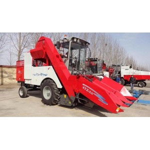Corn Harvester &amp;amp; 4YZ-3A Wheel Type Self Propelled Corn Combine Harvester Machine