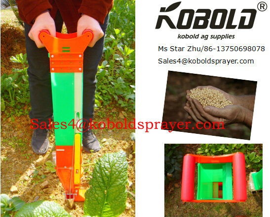 Double Barrel Manual Corn Planter, Hand Corn Seeder