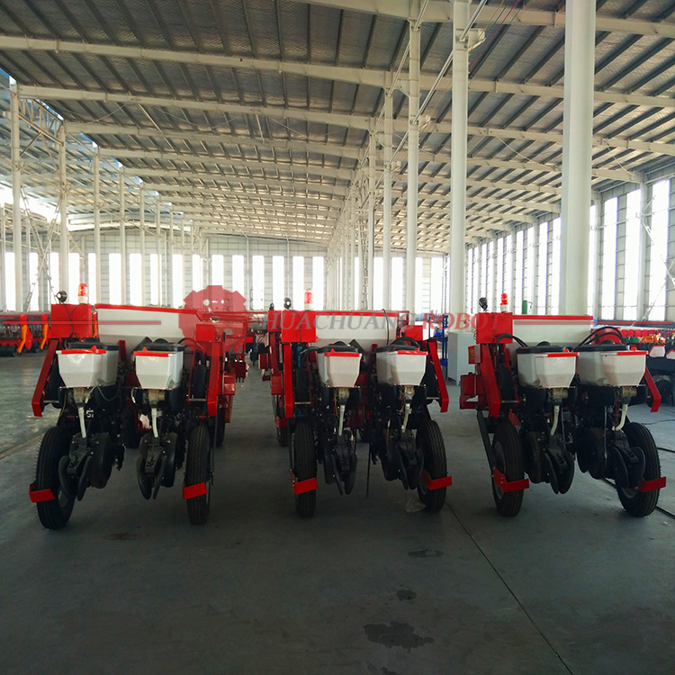 2 Rows Air Suction Corn Seeder Maize Planter with Fertilizer Seed Drill