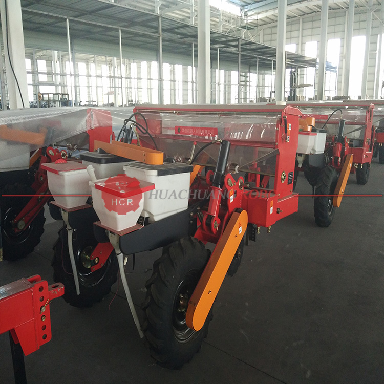 2 Rows Air Suction Corn Seeder Maize Planter with Fertilizer Seed Drill