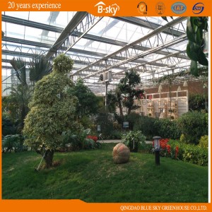 High Light Transmittance Glass Green House