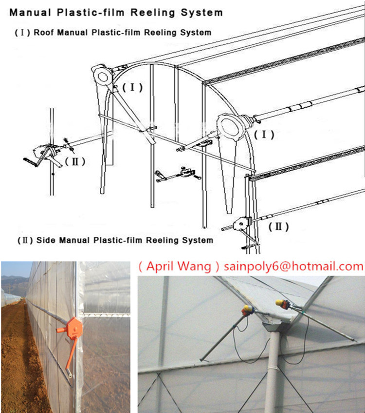 The Cheapest Multi-Span Plastic-Film Greenhouse for Agricultural