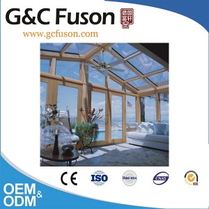 Aluminium Frame Sunroom with Triangle Roof