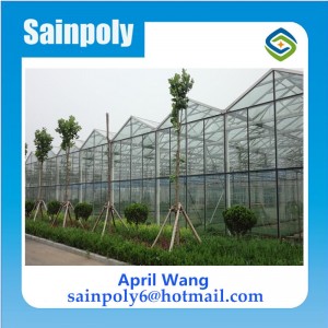 Easilly Installed Glass Multi-Span Greenhouse for Sale