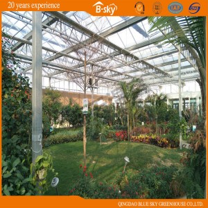 High Cost Performance Multi-Span Glass Greenhouse
