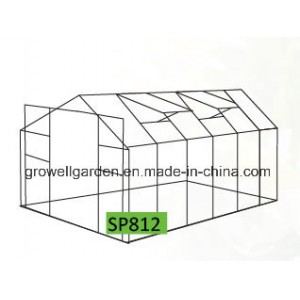 8&amp;prime;x12&amp;prime; Garden Greenhouse with Alu. Frame and Polycarbonate (SP812)