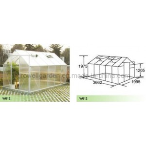 Polycarbonate Panel and Aluminium Hobby Greenhouse (W612)