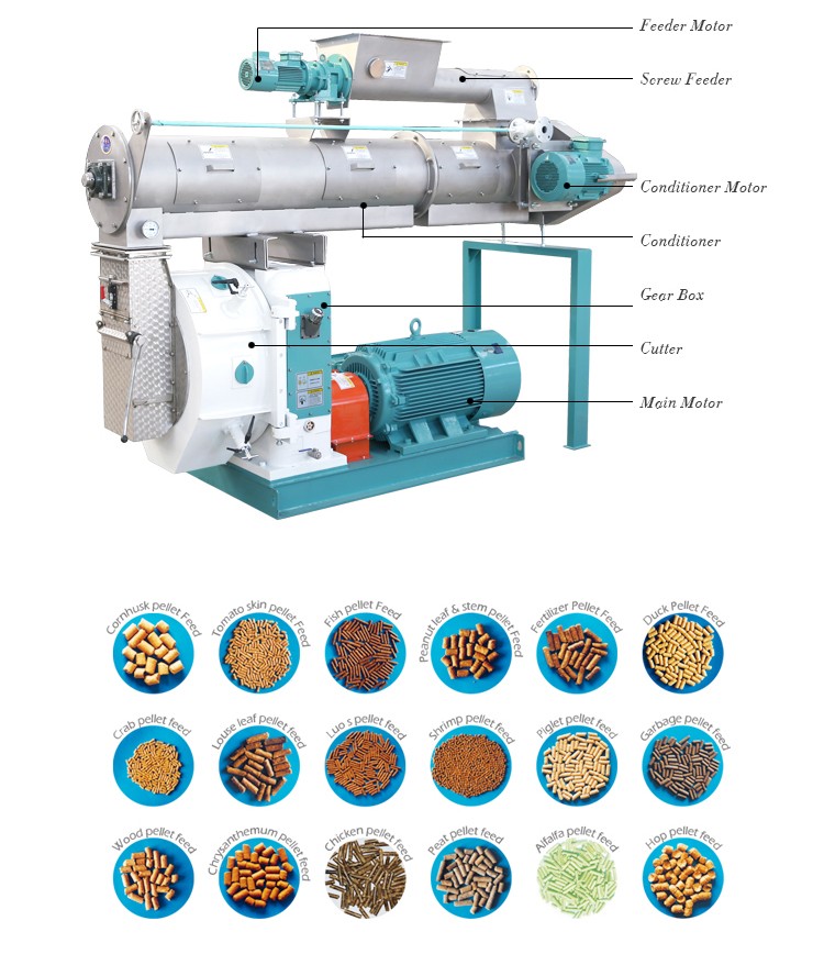 Direct Factory Supply Feed Pellet Machine for Sale