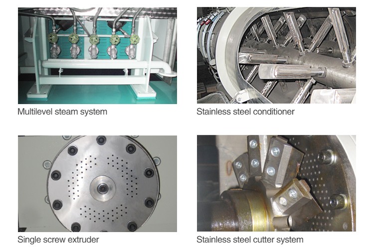 Chinese Top Quality Feed Extruder / Fish Feed Pellet Machine