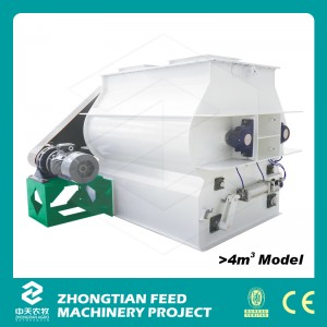 Double Shaft Feed Mixer Machine with Door-Opening Discharging Mechanism