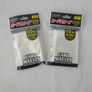 Customized High Quality Plastic Transparent Game Card Sleeves