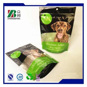 Plastic Pet Food Packaging Bag with Zipper