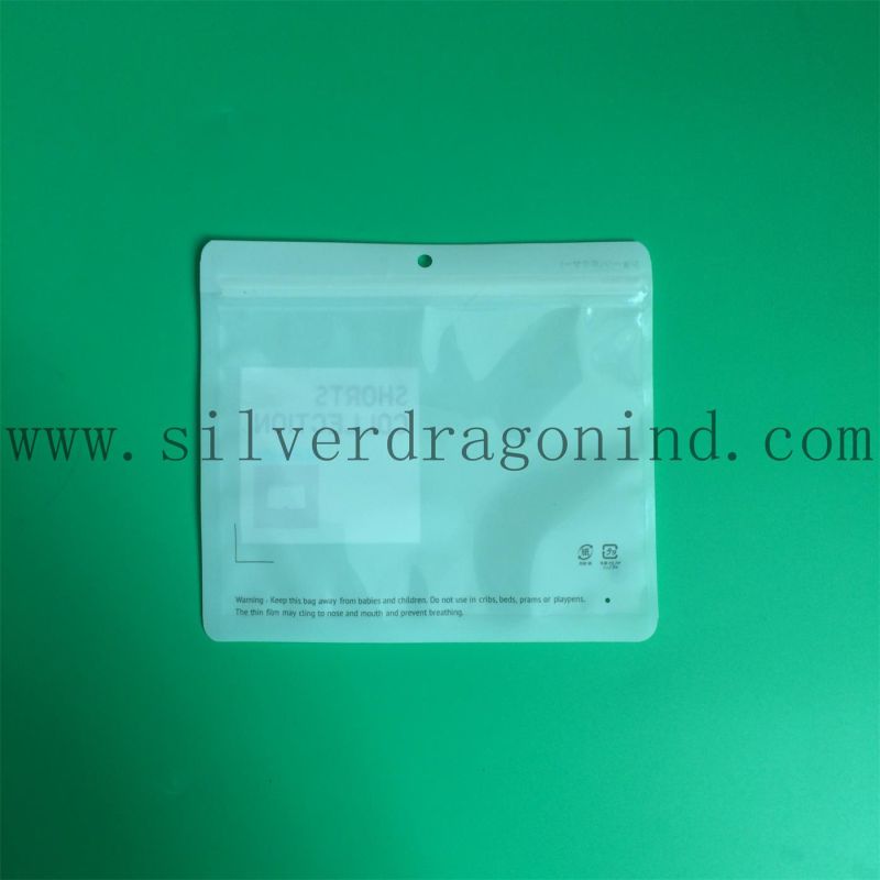 Clear PVC Bag for Shorts Packing with Zipper