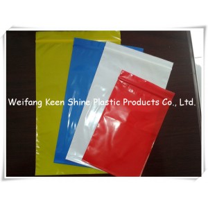 Colorful Reclosable Zipper/ Ziplock Bags