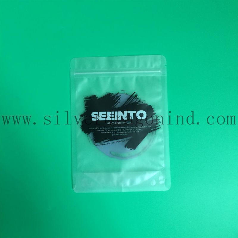 Clear PVC Bag for Shorts Packing with Zipper