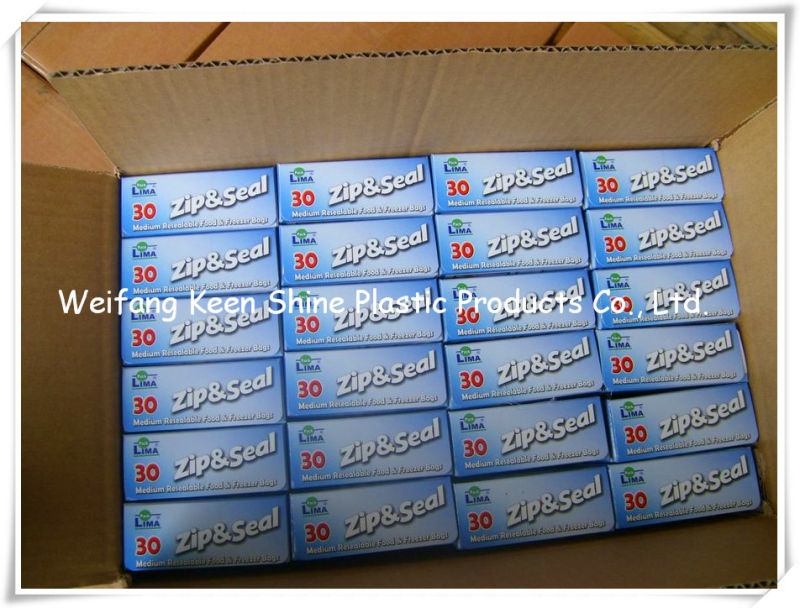 LDPE Cangaroo Reclosable/ Zipper Poly Bag