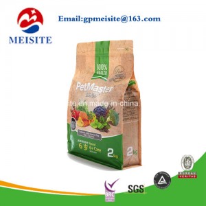 Printed Flat Bottom Bag Square Bottom Bag Block Bottom Bag