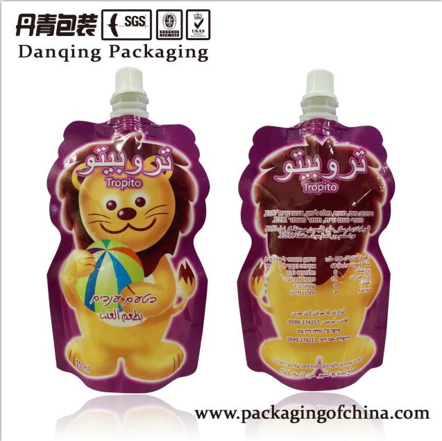 Danqing Unique Shaped Pouch, Custom Drink Doypack