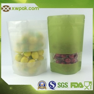 Stand up Rice Paper Pouch with Different Color