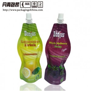 250ml Stand up Pouch China Heat Seal Bag Juice Packaging