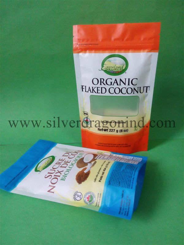 Printed Stand up Food Bag with Zipper and Window