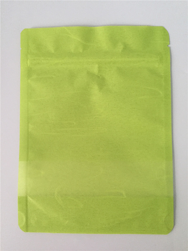 Green Cotton Paper Pouch /Rice Paper Stand up Pouch