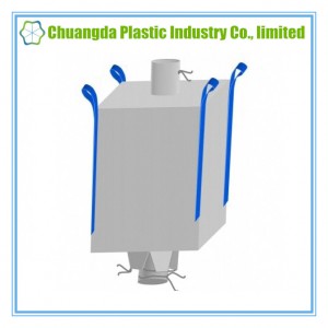 PP Woven Jumbo FIBC Cement Bag with Pajamer Outlet Spout