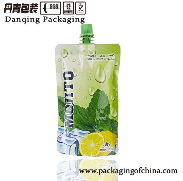 Danqing Customized Design Spout Pouch Nozzle Bag for Juice