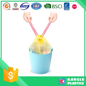 Plastic Disposable Drawstring Garbage Bag