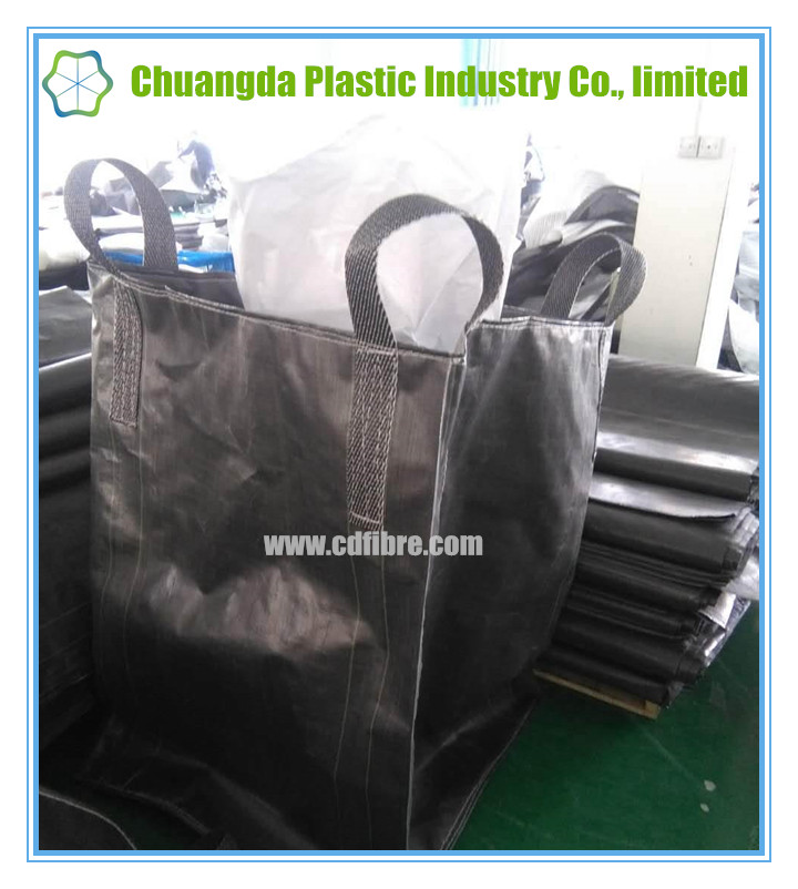 Black FIBC Jumbo Container Big Bag for Activated Carbon