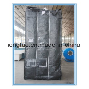 Black FIBC Ton Jumbo Container Big Bag with Baffle Inside