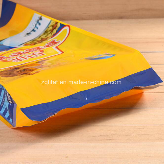 Flexible Pet Stand up Plastic Packaging Food Bag with Zipper