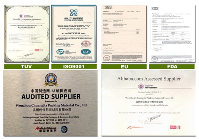 3 Side Seal Cooked Plastic Packaging Food Vacuum Storage Bag