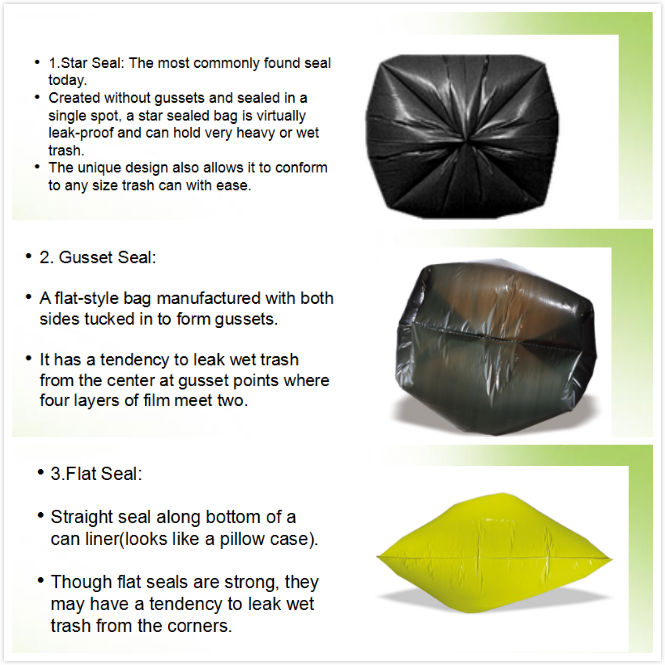 High Quality Plastic 30 50 70 Gallon Garbage Bags