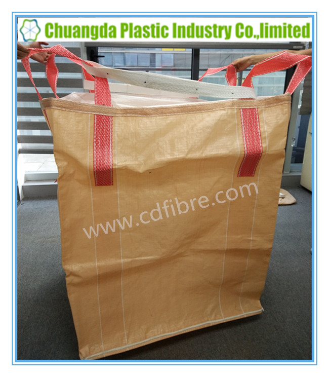 PP Woven Container Jumbo Big Ton Bag with Flat Bottom