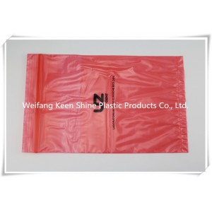 Clear Plastic Zipper Bag with Handle Logo