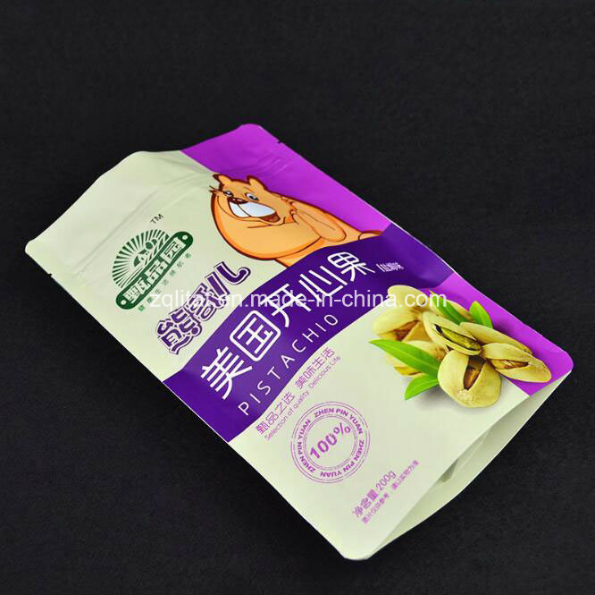 Custom Stand up Aluminum Foil Zipper Packaging Bag for Nut