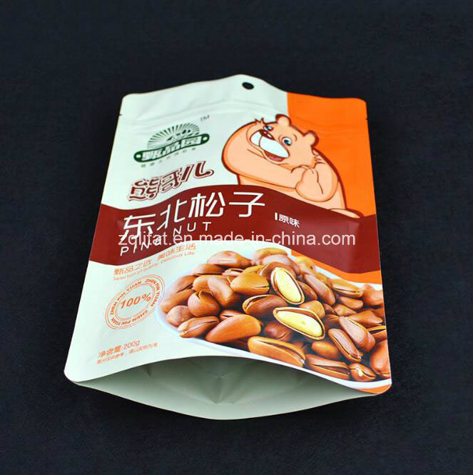 Custom Stand up Aluminum Foil Zipper Packaging Bag for Nut