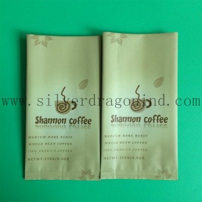 250g Coffee Packaging Bag with Middle Sealing