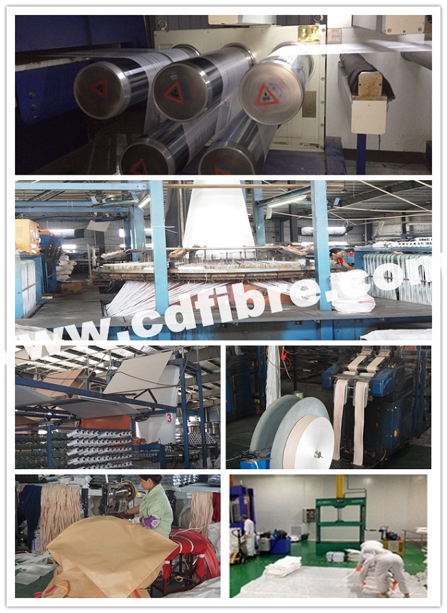 Sleeve Belt FIBC Big Ton Cement Bag with Open Top