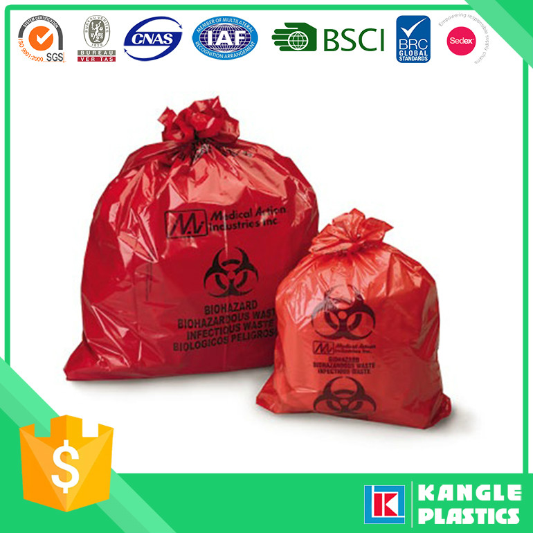 Factory Price Plastic Disposable Biohazard Bag